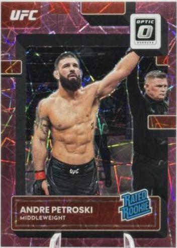Andre Petroski 2023 Panini Donruss Optic UFC Base #138 Pink Velocity