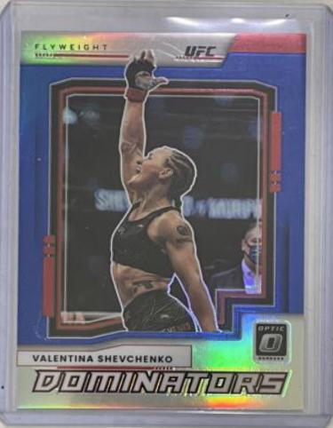 Valentina Shevchenko 2022 Panini Donruss Optic UFC Dominators #3 Blue