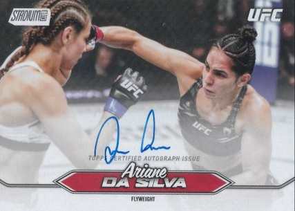 Ariane da Silva 2025 Topps Stadium Club UFC Base Autographs #BCA-ADS Gold Rainbow