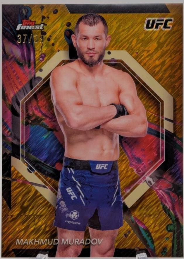Makhmud Muradov 2024 Topps Finest UFC Base Common #24 Gold Shimmer Refractor