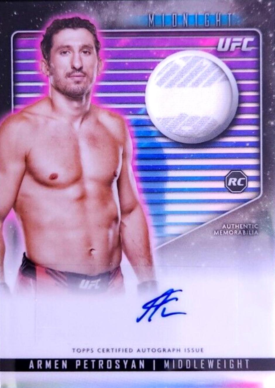 Armen Petrosyan 2024 Topps Midnight UFC Relic Autographs #RCA-APN