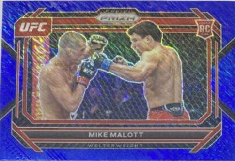 Mike Malott 2023 Panini Prizm UFC Base #19 Blue Shimmer