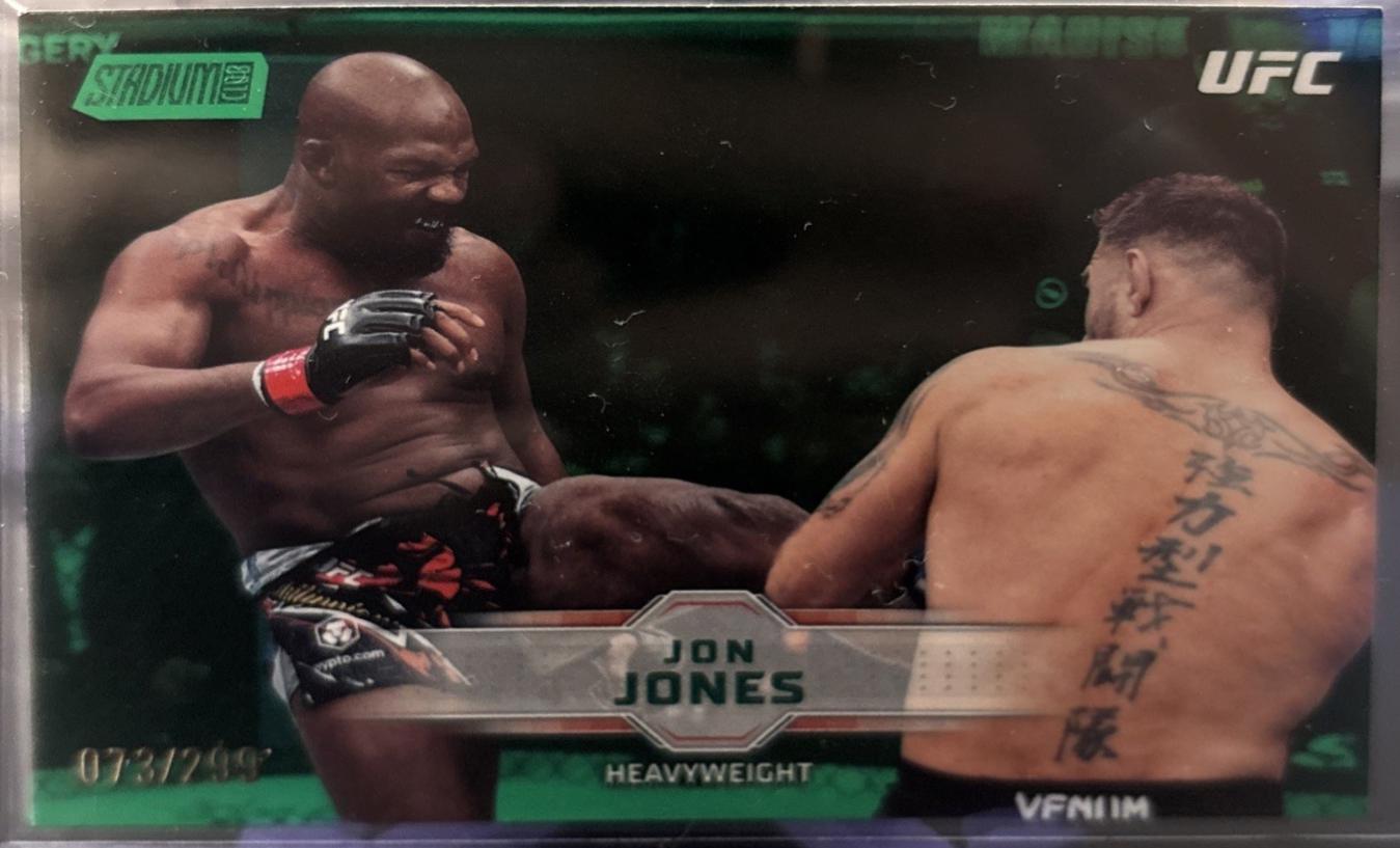 Jon Jones 2026 Topps Stadium Club UFC Base #4 Green
