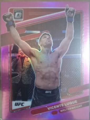 Vicente Luque 2022 Panini Donruss Optic UFC Base #92 Pink