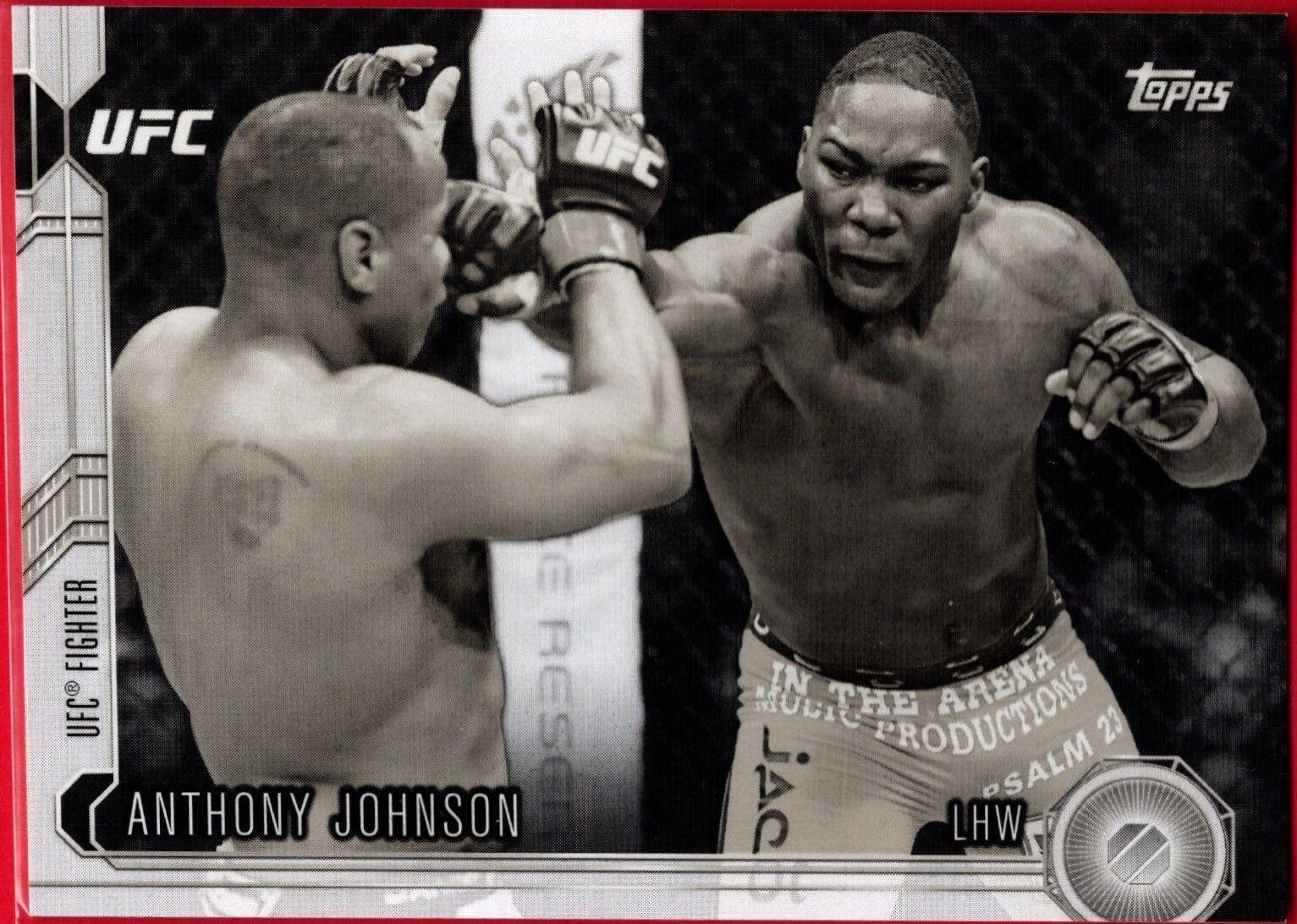 Anthony Johnson 2015 Topps UFC Chronicles Base #48 Black and White