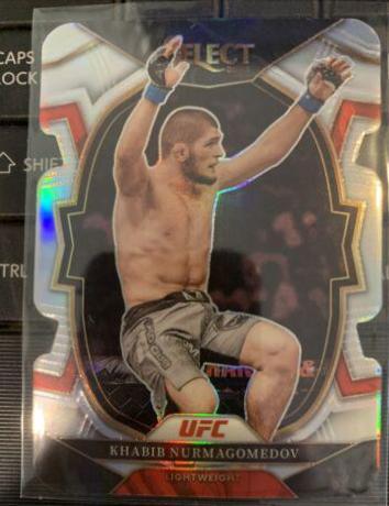 Khabib Nurmagomedov 2023 Panini Select UFC Concourse #97 Silver Die Cut