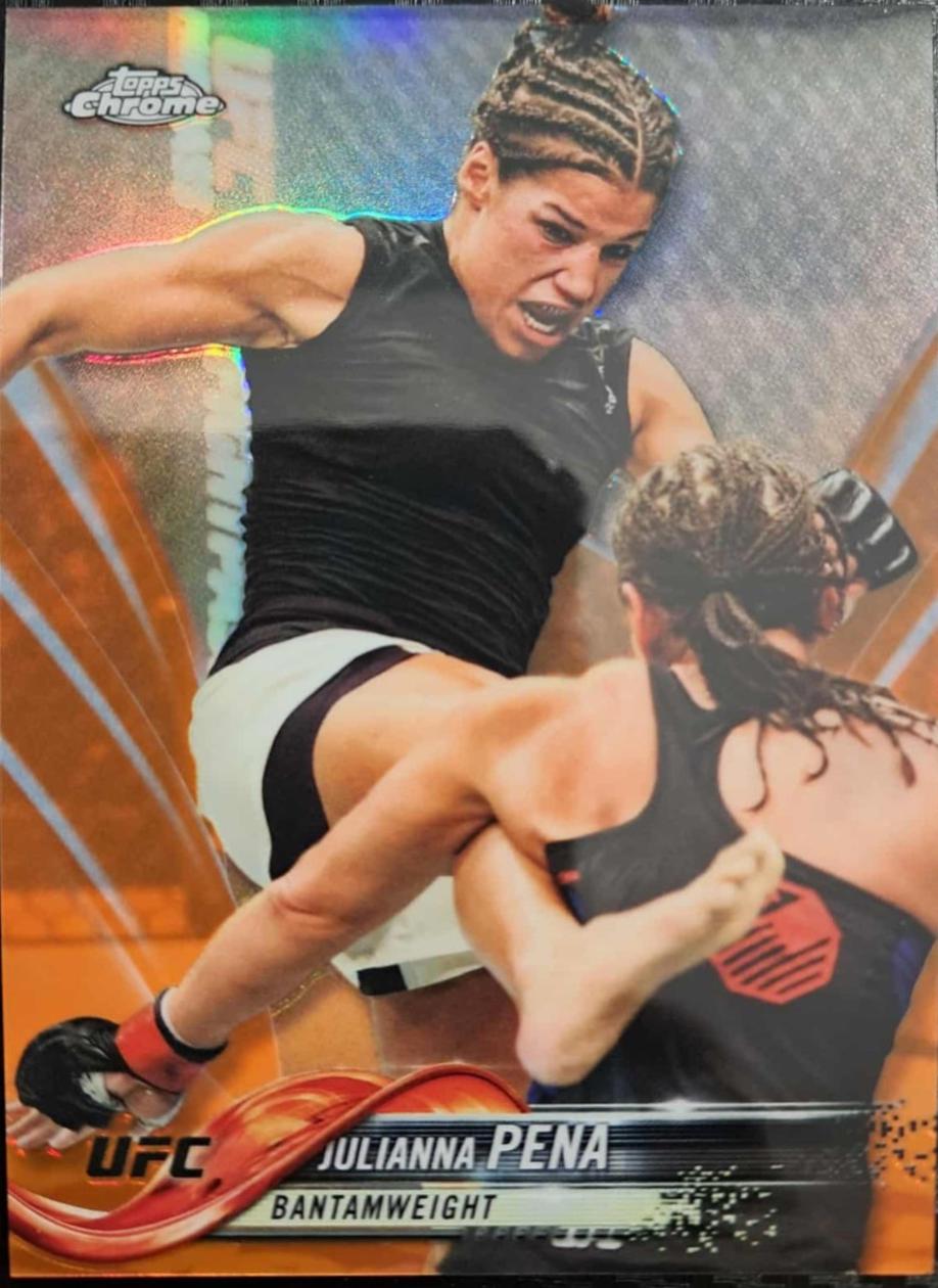 Julianna Peña 2018 Topps Chrome UFC Base #46 Orange