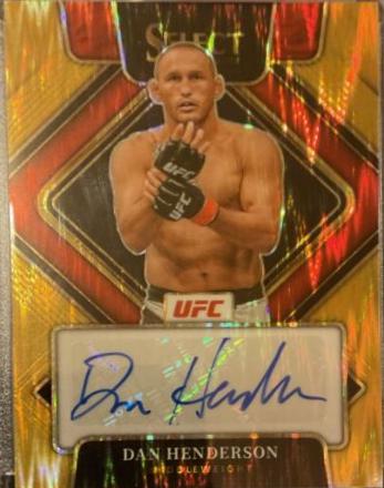 Dan Henderson 2022 Panini Select UFC Signatures #1 Gold