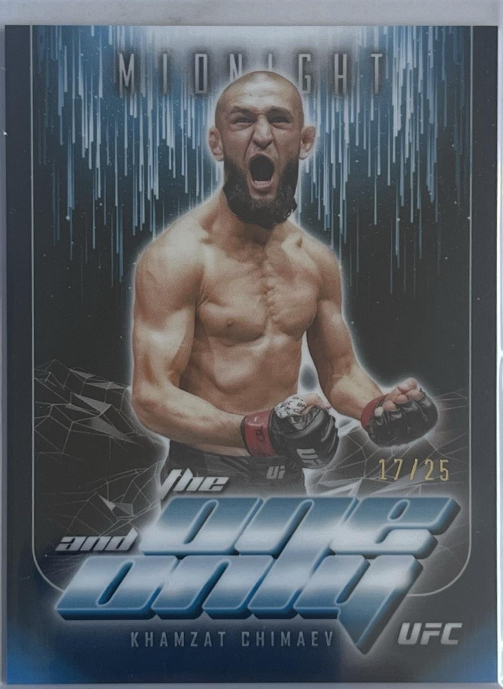 Khamzat Chimaev 2024 Topps Midnight UFC The One and Only #TO-1 Moonrise