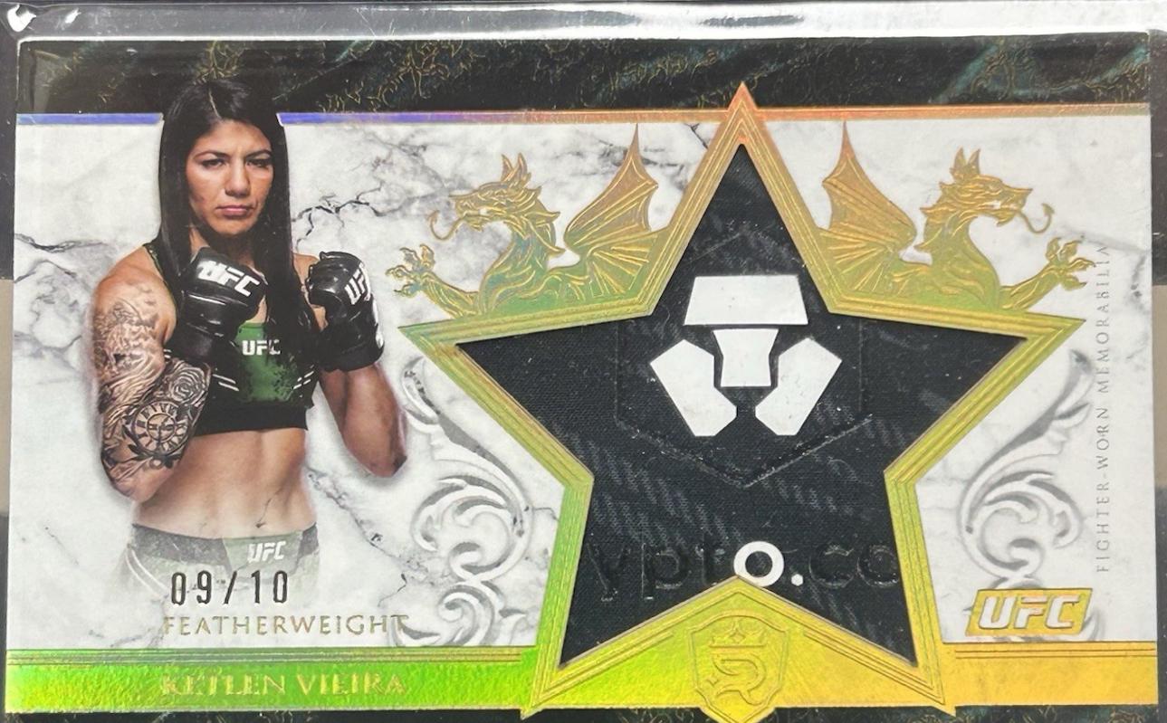 Ketlen Vieira 2025 Topps Royalty UFC Star Relics #SR-KV Gold