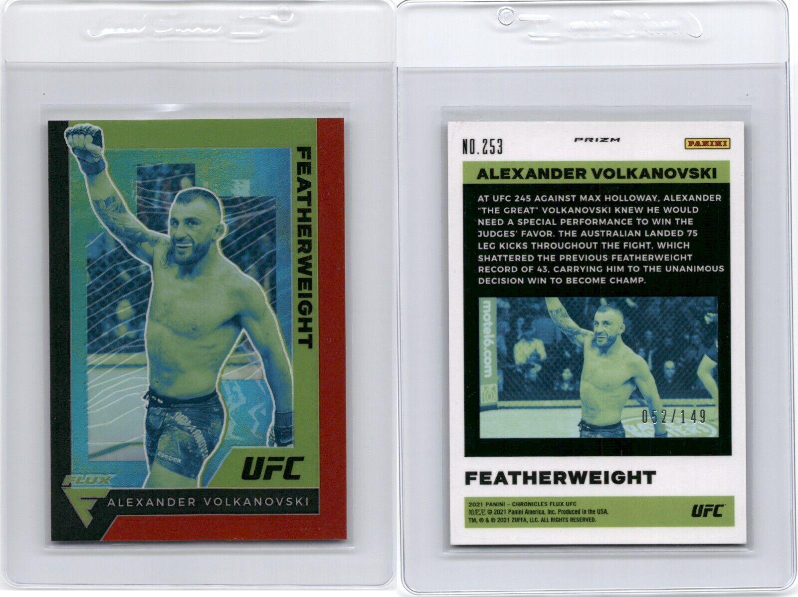 Alexander Volkanovski 2021 Panini Chronicles UFC Base XR #187 Red