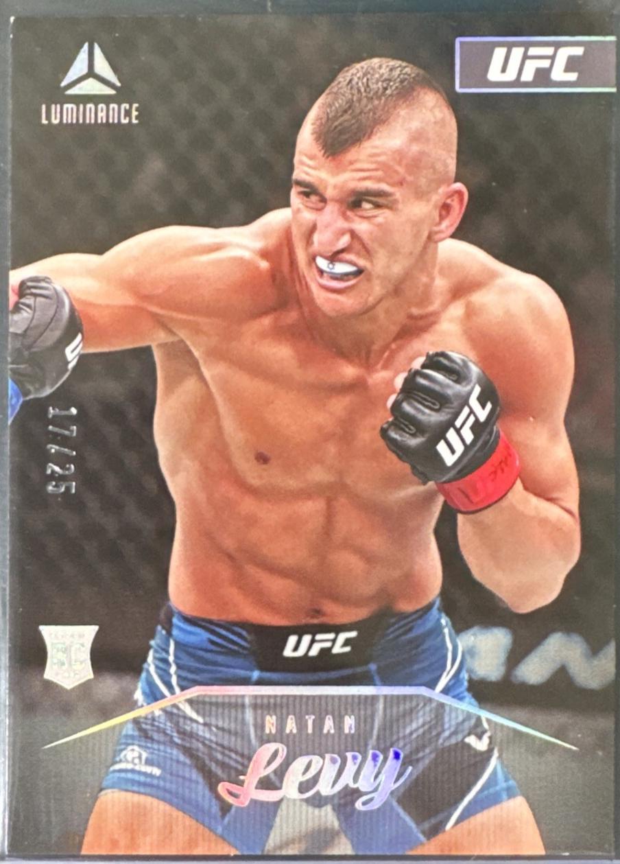 Natan Levy 2023 Panini Chronicles UFC Base Luminance #157 Silver