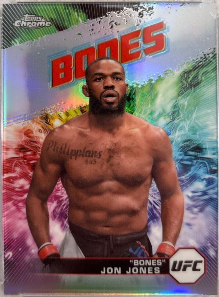 Jon Jones 2024 Topps Chrome UFC AKA #AKA-11 Refractor