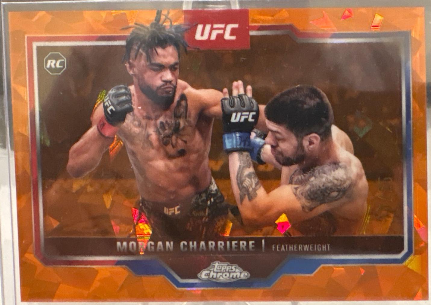 Morgan Charriere 2025 Topps Chrome Sapphire UFC Base Sapphire #37 Orange Sapphire