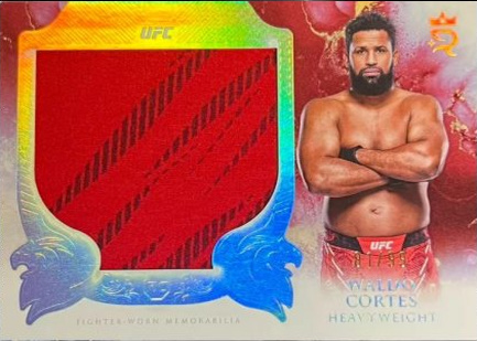 Waldo Cortes Acosta 2025 Topps Royalty UFC Rookie Jumbo Relics #RJR-WA Blue
