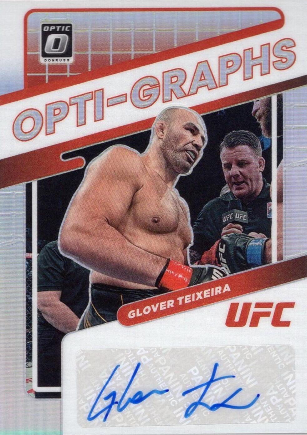 Glover Teixeira 2022 Panini Donruss Optic UFC Opti-Graphs #13 Holo