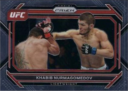 Khabib Nurmagomedov 2023 Panini Prizm UFC Base #45 Black