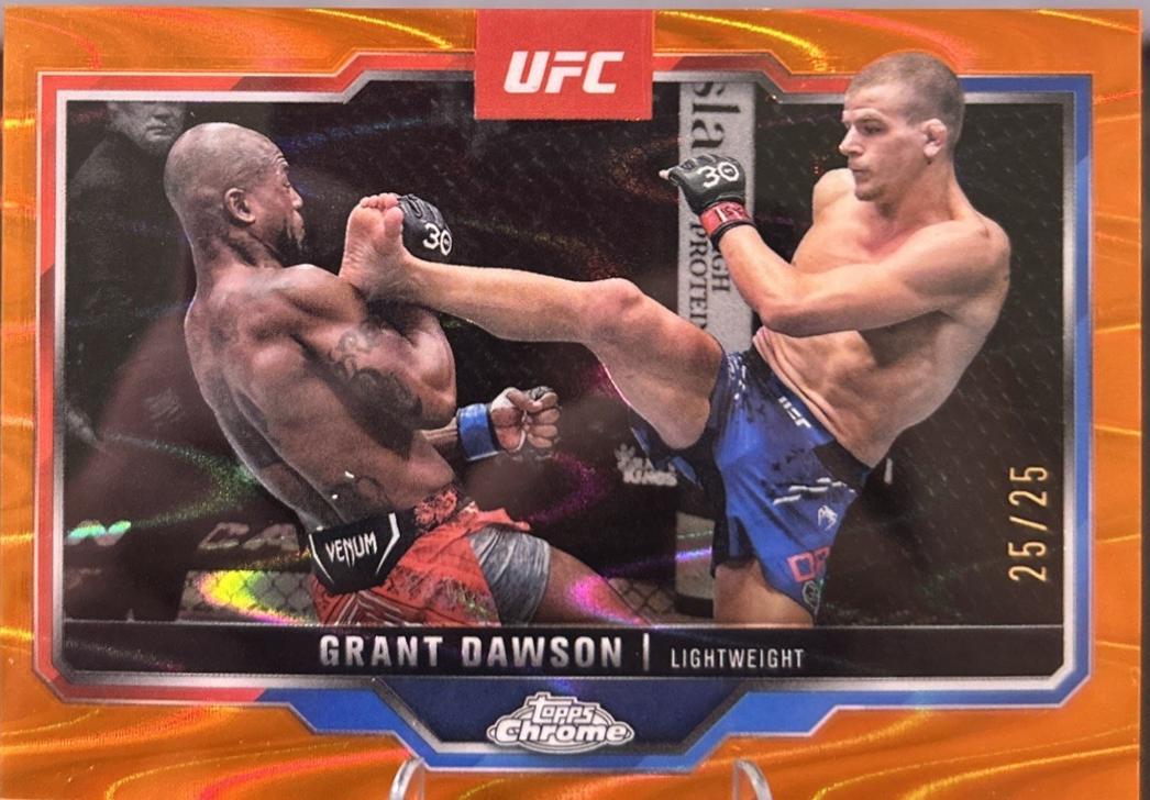 Grant Dawson 2024 Topps Chrome UFC Base #71 Orange Refractor