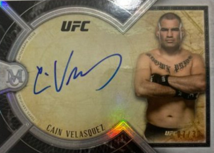 Cain Velasquez 2018 Topps UFC Museum Collection Museum Autographs #MA-CV Ruby