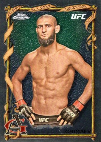 Khamzat Chimaev 2024 Topps Chrome UFC Allen & Ginter #AAG-22 Superfractor