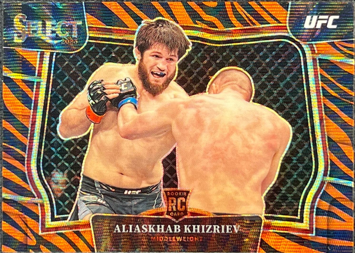 Aliaskhab Khizriev 2023 Panini Select UFC Octagonside #262 Tiger