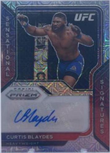 Curtis Blaydes 2021 Panini Prizm UFC Sensational Signatures #5 Mojo