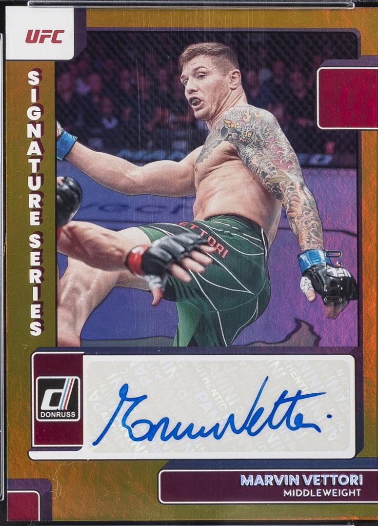 Marvin Vettori 2023 Panini Donruss UFC Signature Series #64 Gold
