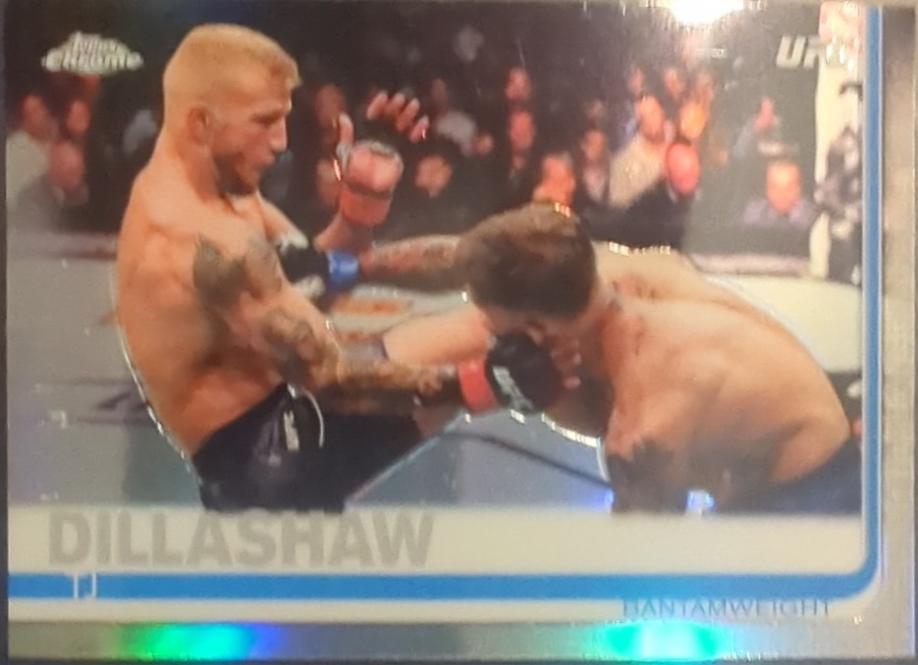 TJ Dillashaw 2019 Topps Chrome UFC Base #83 Refractor