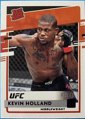 Kevin Holland 2021 Panini Chronicles UFC Base Donruss Rated Rookies #24 Purple