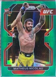 Matheus Nicolau 2022 Panini Prizm UFC Base #168 Green