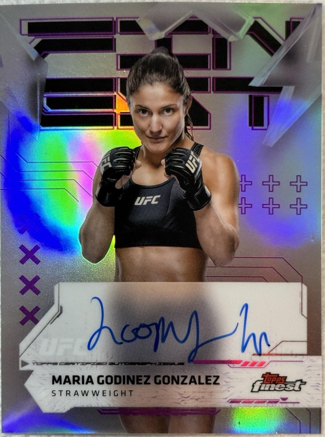 Maria Godinez Gonzalez 2025 Topps Finest UFC Finest Autographs #FA-MG Refractor