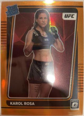 Karol Rosa 2022 Panini Donruss Optic UFC Base #102 Orange