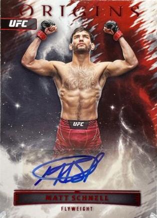 Matt Schnell 2023 Panini Chronicles UFC Origins Autographs #14 Red