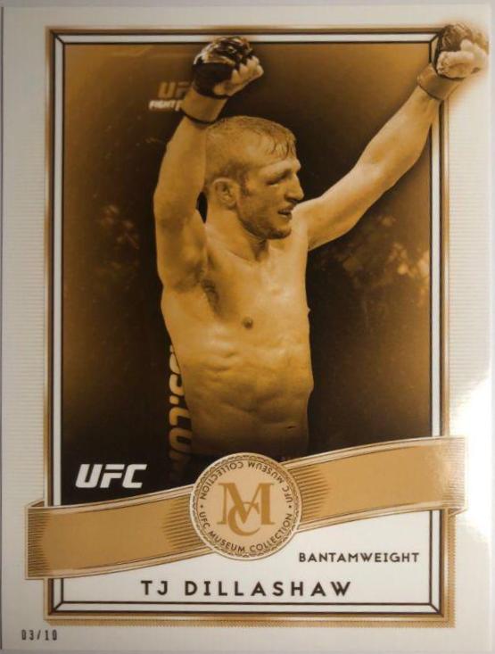 TJ Dillashaw 2016 Topps UFC Museum Collection Base #31 Gold