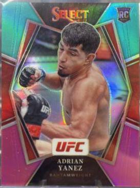 Adrian Yanez 2022 Panini Select UFC Premier Level #155 Teal and Pink