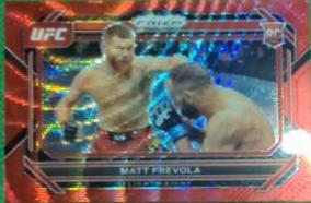 Matt Frevola 2023 Panini Prizm UFC Base #59 Ruby Wave
