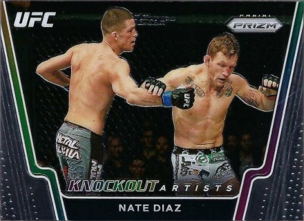 Nate Diaz 2021 Panini Prizm UFC Knockout Artists #5 Black