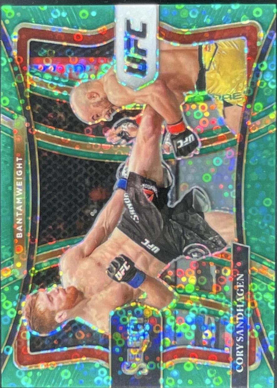 Cory Sandhagen 2021 Panini Select UFC Premier Level #191 Green Disco