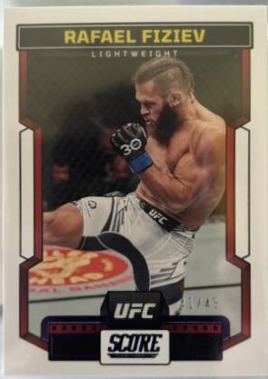 Rafael Fiziev 2023 Panini Chronicles UFC Base Score #193 Purple