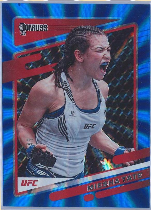 Miesha Tate 2022 Panini Donruss UFC Base #36 Blue