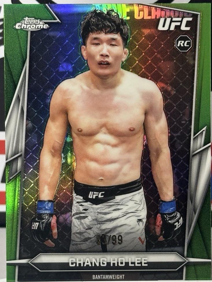 Chang Ho Lee 2026 Topps Chrome UFC Base #139 Green Refractor