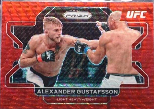 Alexander Gustafsson 2022 Panini Prizm UFC Base #35 Ruby Wave