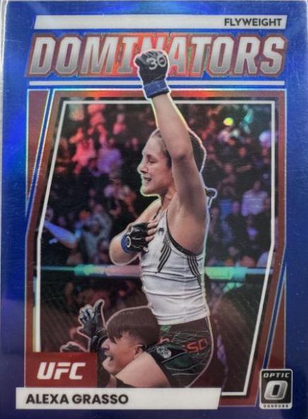 Alexa Grasso 2023 Panini Donruss Optic UFC Dominators #18 Blue