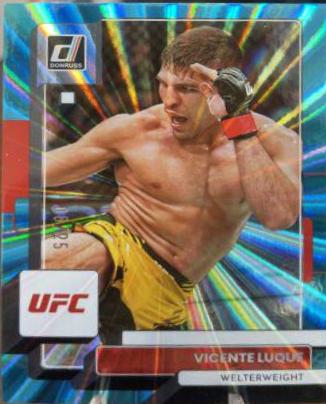 Vicente Luque 2023 Panini Donruss UFC Base #81 Teal Laser
