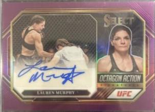 Lauren Murphy 2023 Panini Select UFC Octagon Action Signatures #15 Purple