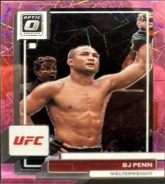BJ Penn 2023 Panini Donruss Optic UFC Base #90 Pink Velocity