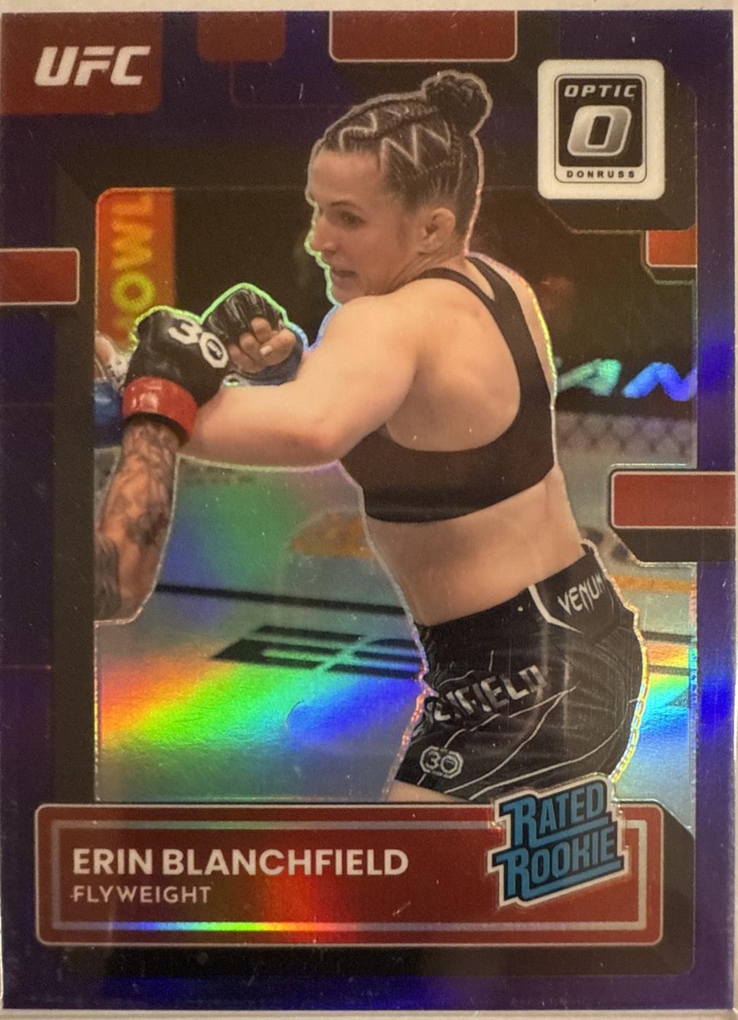 Erin Blanchfield 2023 Panini Donruss Optic UFC Base #124 Purple