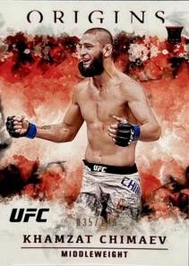 Khamzat Chimaev 2021 Panini Chronicles UFC Base Origins #32 Red