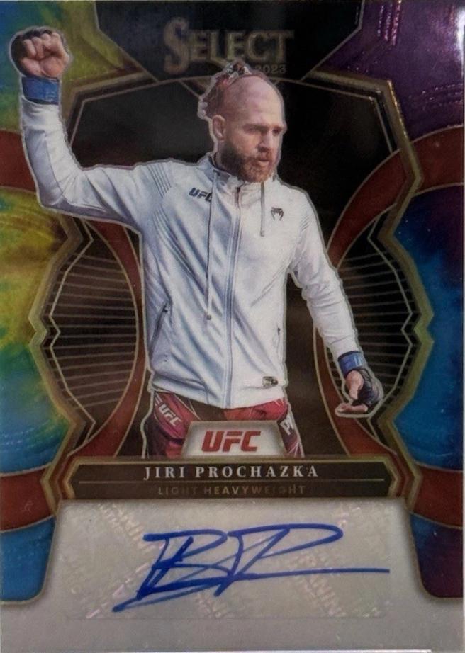 Jiri Prochazka 2023 Panini Select UFC Signatures #17 Cracked Ice