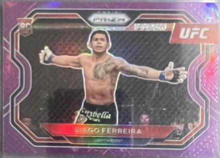 Diego Ferreira 2021 Panini Prizm UFC Base #164 Purple